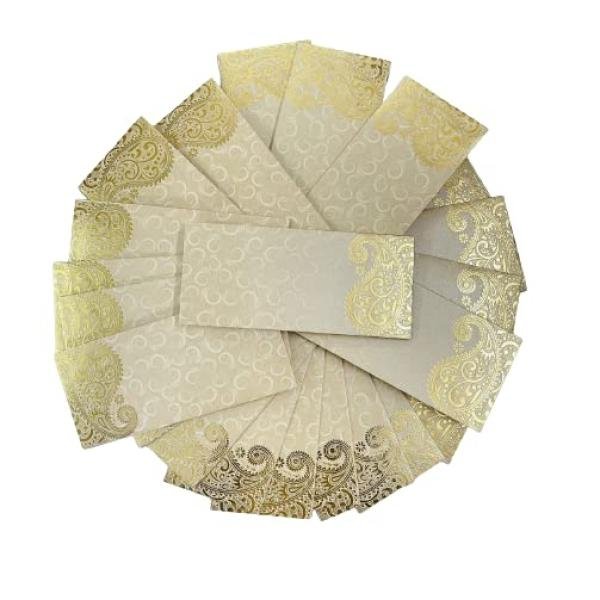 SAHAYA Paper Pack of 25 Sagan Gift Envelopes for Weddings, Birthdays, Baby Shower, Anniversary