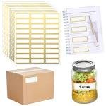 Gold Metallic Name Labels