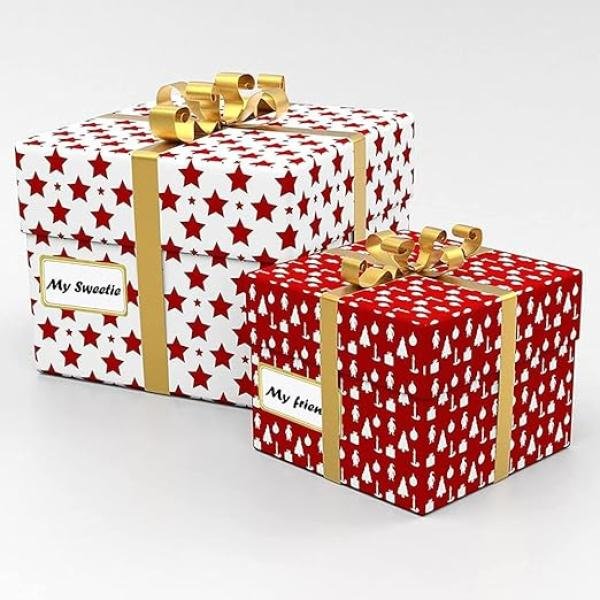 Gold Metallic Name Labels